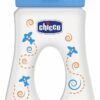 Chicco Travelling Feeding Bottle Fast Flow 240ml/8oz 4m+ (Blue)