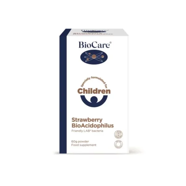 Biocare Children's Strawberry Bioacidophilus 60g Powder
