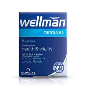 VITABIOTICS WELLMAN ORIGINAL, HELPS MANTAIN HEALTH & VITALITY 30TABLETS