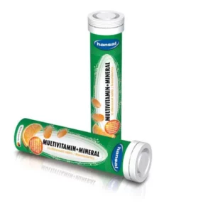 HANSAL MULTIVITAMIN+ MINERAL EFFERVESCENT TABLETS WITH ORANGE FLAVOR 20PIECES