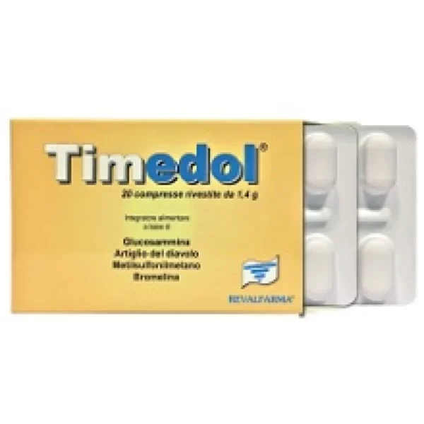Timedol Food Supplement 20 Coated Tablets