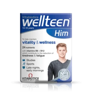 VITABIOTICS WELLTEEN HIM, HELPS MANTAIN VITALITY & WELLNESS 30TABLETS