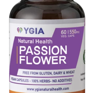 Ygia Passion Flower 550mg x 60 Capsules - Natural Sedative, Soothes The Nerves