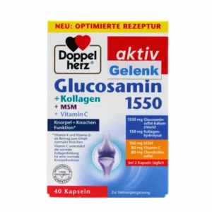 Doppelherz Gelenk - Glucosamin 1550 + Collagen + MSM + Vitamin C x 40 Capsules