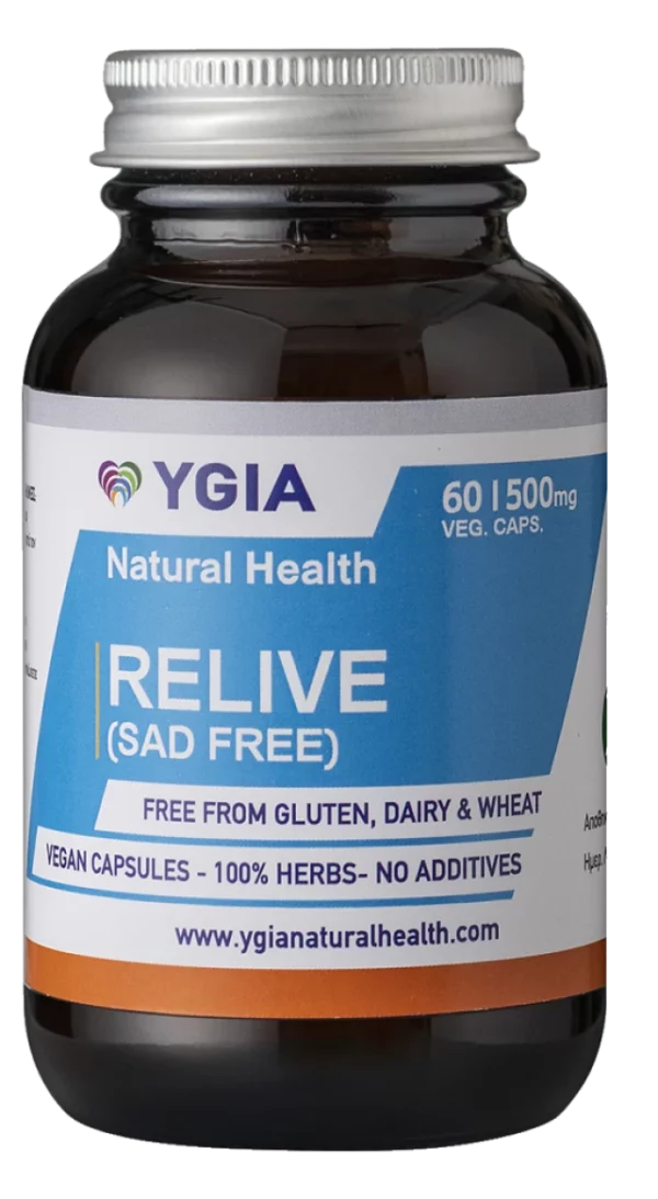 YGIA RELIVE (SAD FREE), IMPROVES MOOD & ELIMINATES GRIEF 60CAPSULES