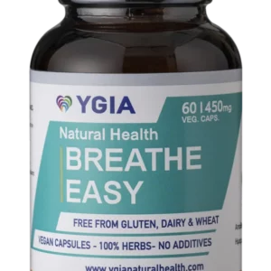 YGIA BREATH EASY. STRENGTHENS BODY, BREATHING AND OXYGENATES CELLS 60CAPSULES