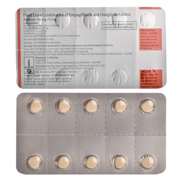 AJADUO 10/5MG TAB 10`S