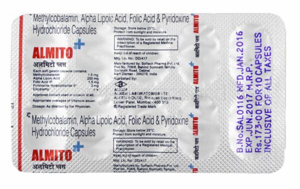 ALMITO PLUS CAP 10`s