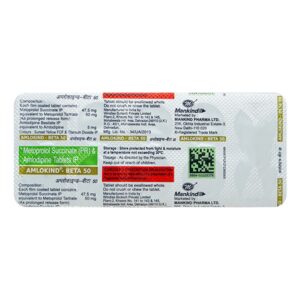 AMLOKIND BETA 50MG TAB 10`S