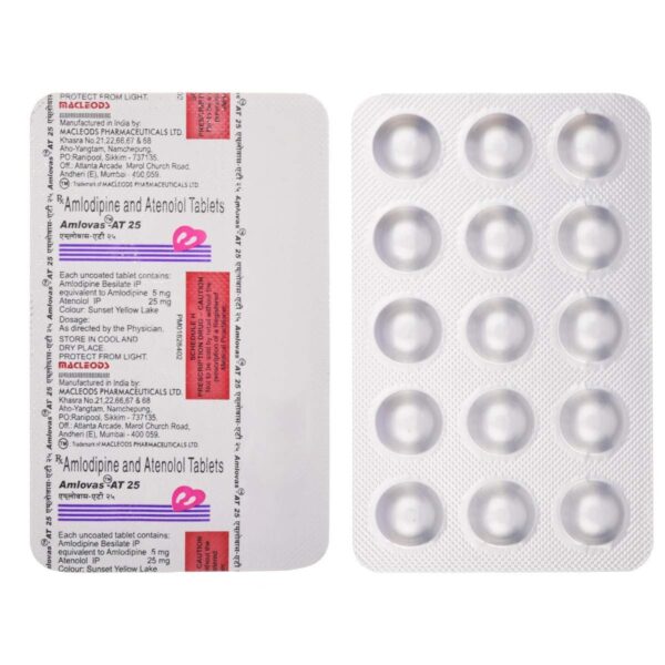 AMLOVAS AT 25MG TAB 15`S