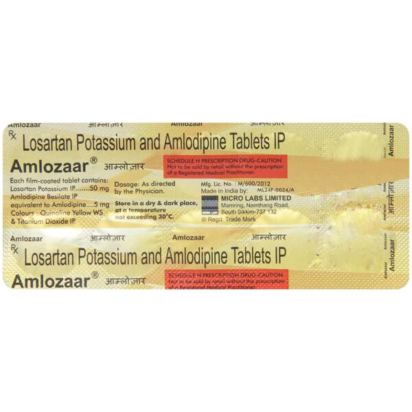 AMLOZAAR TAB 10`S