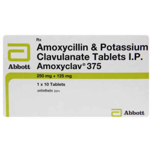 AMOXYCLAV 375MG TAB 10`S
