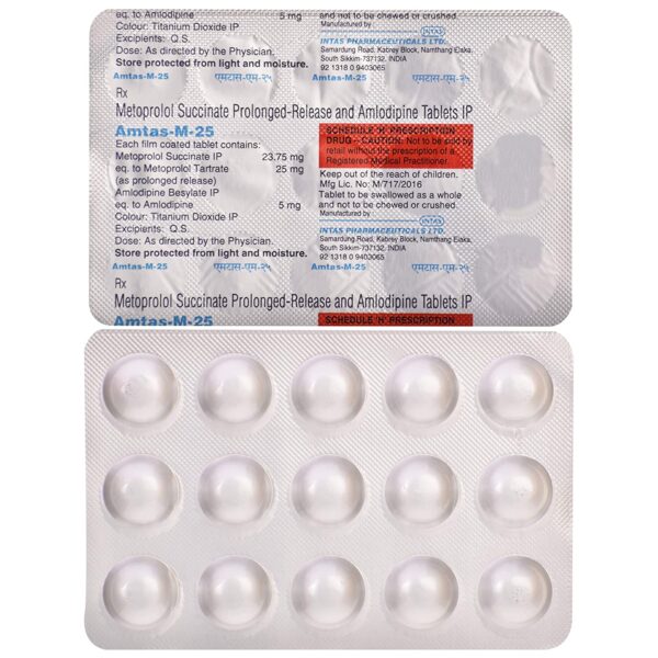 AMTAS M 25MG TAB 15`S