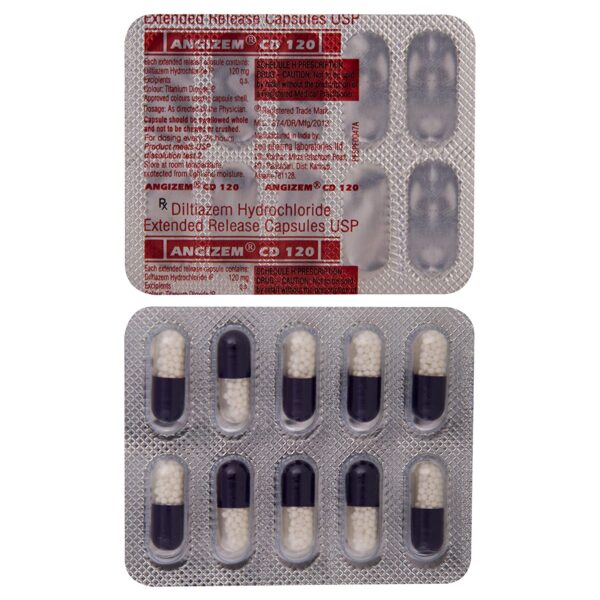 ANGIZEM CD 120 MG CAP 10`S