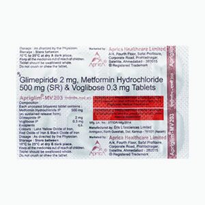 APRIGLIM MV 203MG TAB 10`S