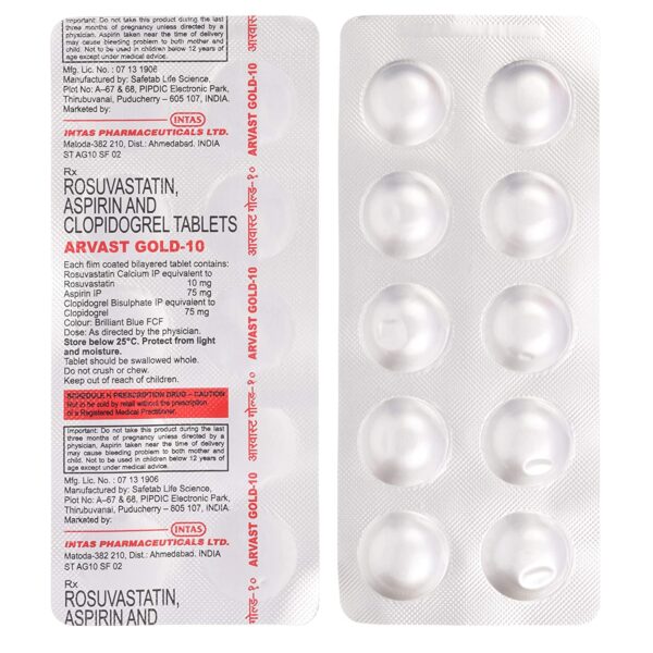 ARVAST GOLD 10 CAP 10`S