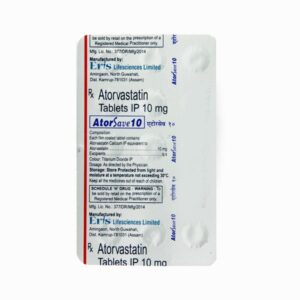 ATORSAVE 10MG TAB 15`S