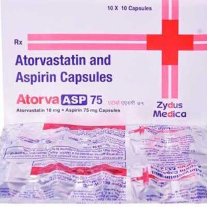 ATORVA ASP 75MG CAP 10`S