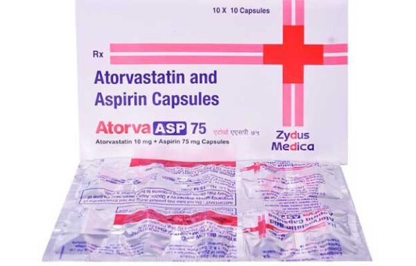 ATORVA ASP 75MG CAP 10`S