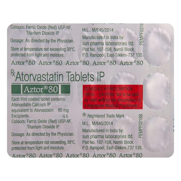 AZTOR 80MG TAB 10`S