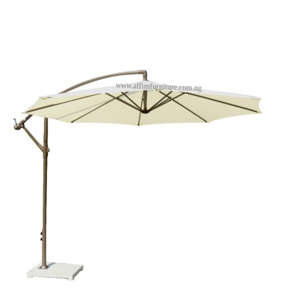 Outdoor Garden Parasol Umbrella with Heavy Marble Base