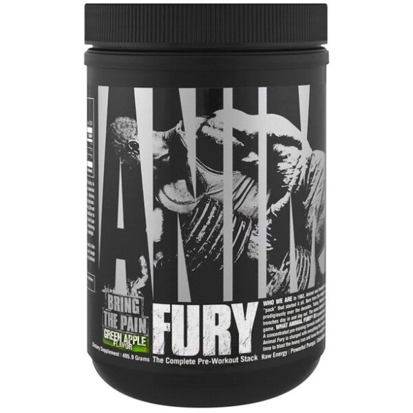 Animal Fury Preworkout 20servs; Green Apple
