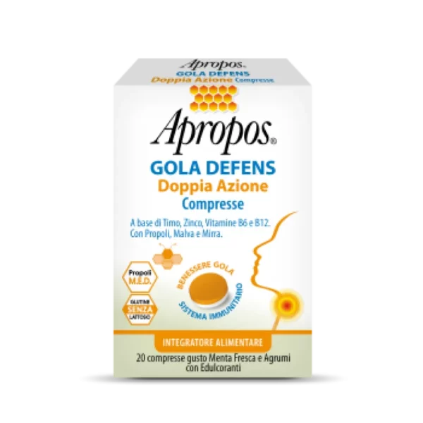 Throat Defens Double Action Apropos 20 Tablets