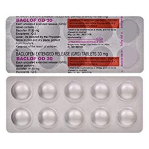 BACLOF OD 30MG TAB 10`S