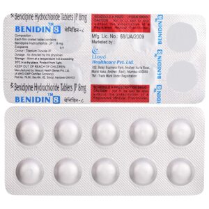 BENIDIN 8MG TAB 10`S