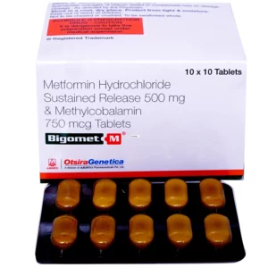 BIGOMET M 500 /750MCG TAB  10`S
