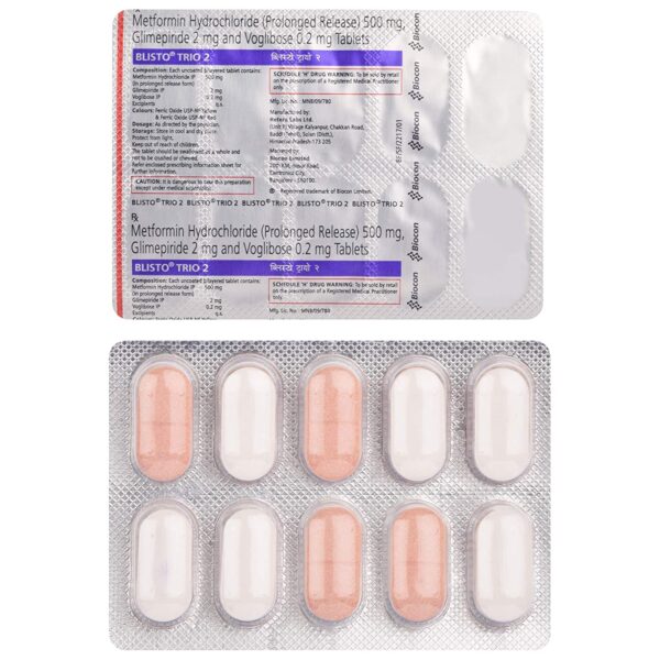 BLISTO TRIO 2MG TAB 10`S