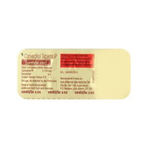 CARDIVAS 3.125MG TAB 10`S