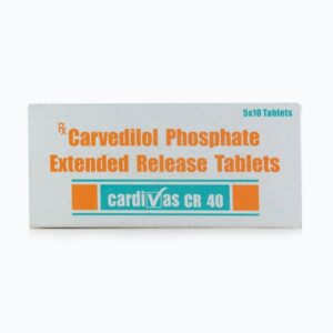 CARDIVAS CR 40MG CAP 10`S
