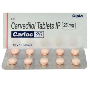 CARLOC 25MG TAB 10`S