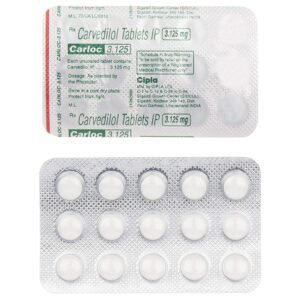CARLOC 3.125MG TAB 15`S