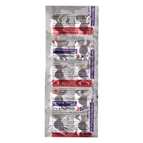 CEFADROX KID 250MG TAB 10`S