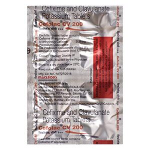 CEFOLAC CV 200MG TAB 4`S