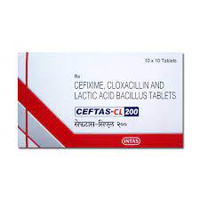 CEFTAS CL 200MG TAB 10`S