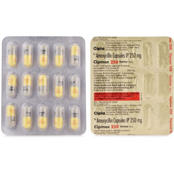 CIPMOX 250MG CAP 15`S