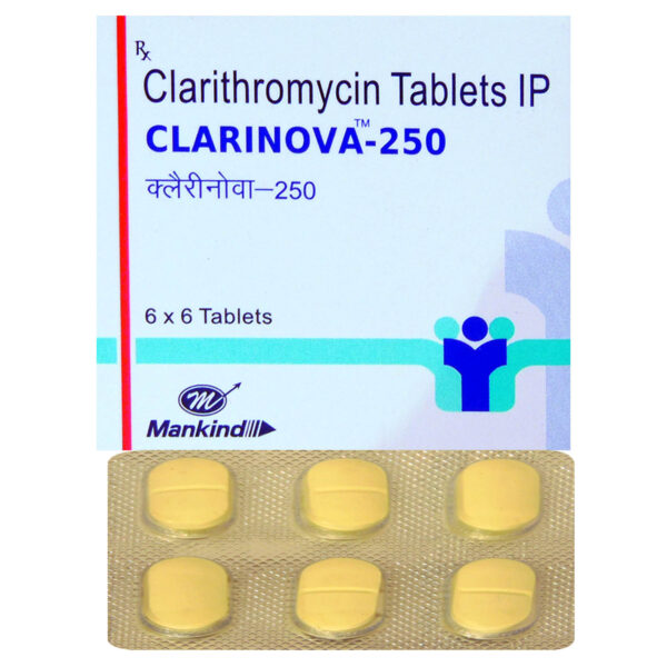 CLARINOVA 250MG TAB 6`S