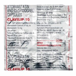 CLAVILIP 10MG CAP 15`S