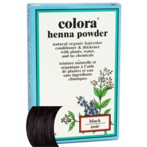 COLORA HENNA POWDER HAIR -COLOR BLACK