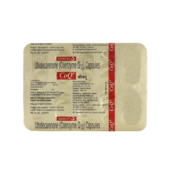 COQ 30MG CAP 10`S