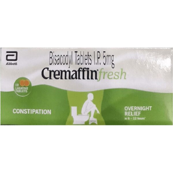 CREMAFFIN FRESH CONSTIPATION RELIEF TABLET 5MG 10`Stabs