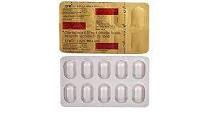 CTD M 6.25/25MG TAB 10`S