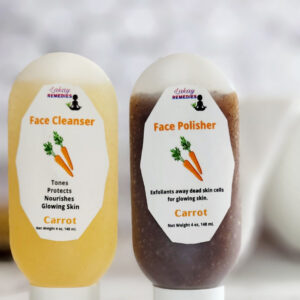 Carrot Extract Facial Cleanser and Polisher Set