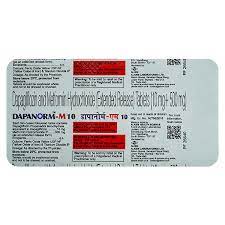 DAPANORM M 10MG STRIP OF 10 TABLETS