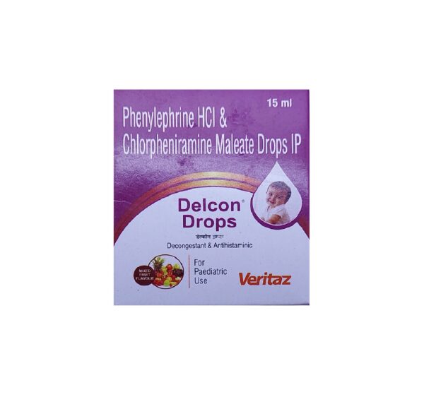 DELCON MIXED FRUIT FLAVOUR BOTTLE OF 15ML ORAL DROPS
