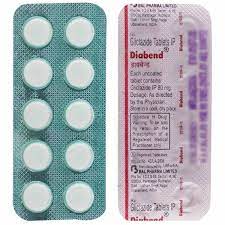 DIABEND 80MG STRIP OF 10 TABLETS
