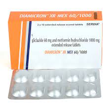 DIAMICRON XR MEX 60/1000MG STRIP OF 10 TABLETS